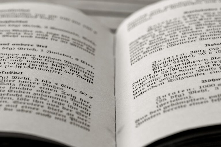 Book Old Cookbook Paper Book Page