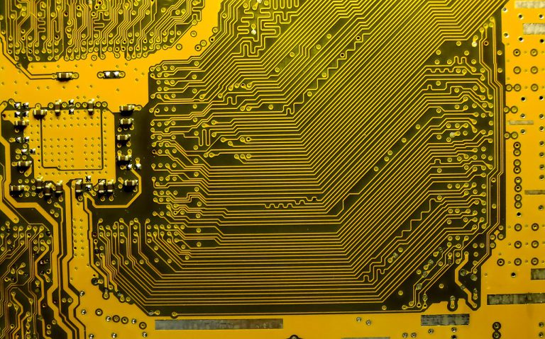 Computer Motherboard Line Scheme